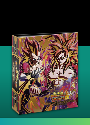 Super Dragon Ball Heroes Official 4-Pocket Binder Set – Goku & Vegeta Design