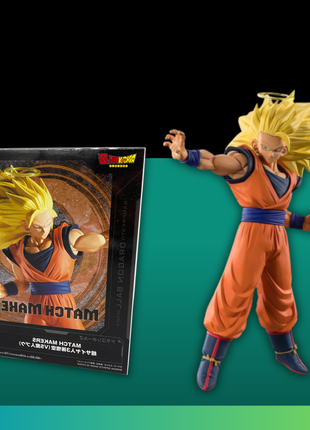 Dragon Ball Z Match Makers Super Saiyan 3 Goku Figure (Banpresto)