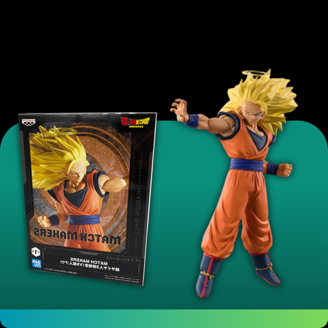 Dragon Ball Z Match Makers Super Saiyan 3 Goku Figure (Banpresto)